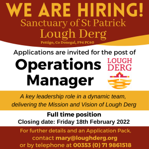Lough Derg - Operations Manager job